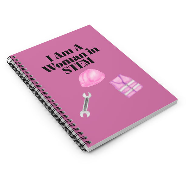 'I Am A Woman in STEM' Engineer Spiral Notebook