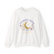 Harvest Moon Society Crewneck Sweatshirt, Cozy Autumn Sweatshirt, Unisex Fall Apparel, Moon Phase Gift, Seasonal Fashion