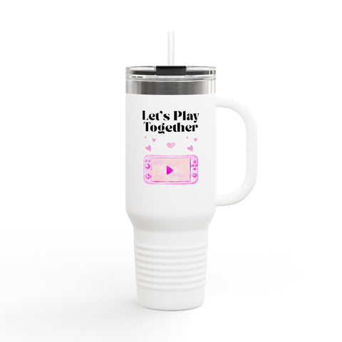 'Let's Play Together' Insulated Travel Mug, 40oz