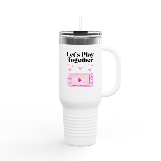 'Let's Play Together' Insulated Travel Mug, 40oz