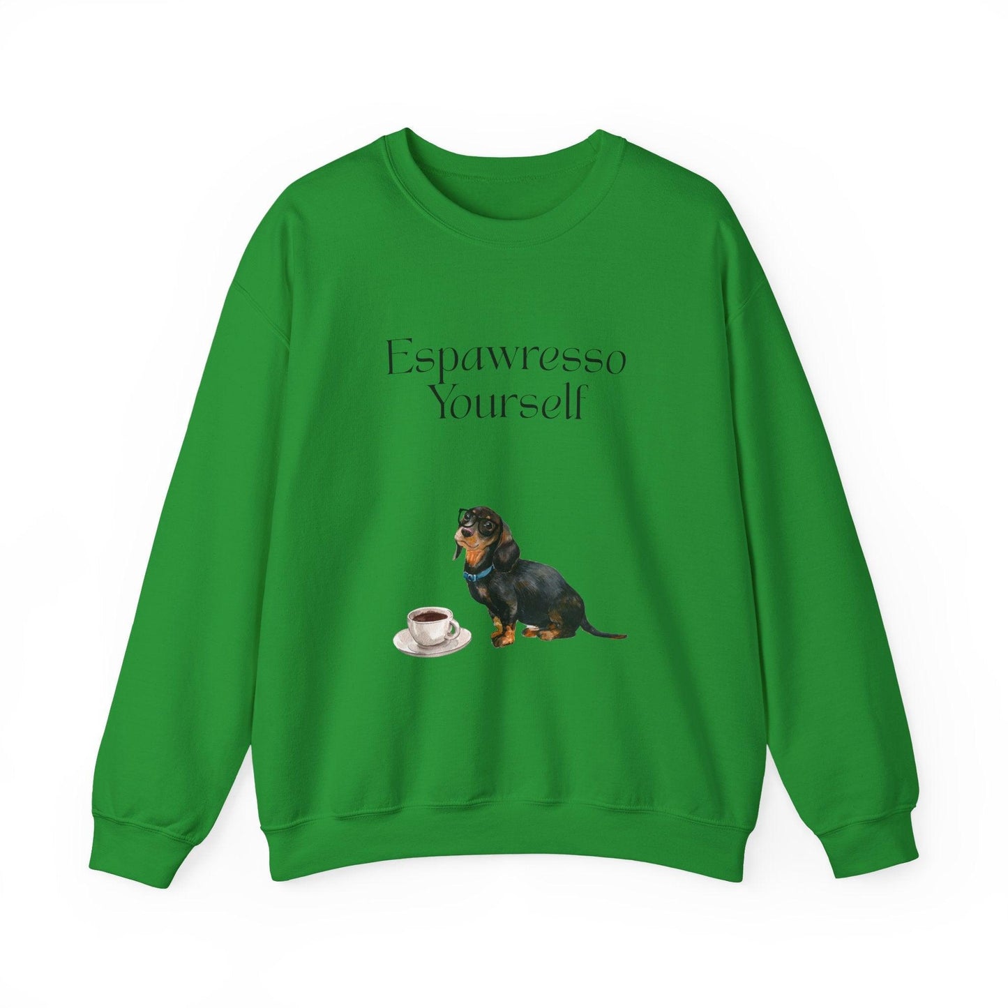 'Espawresso Yourself' Dachshund Unisex Crewneck Sweatshirt