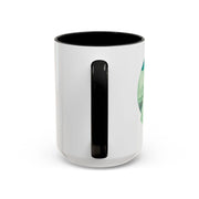 Green Planet Wrapped In A Bow Accent Coffee Mug