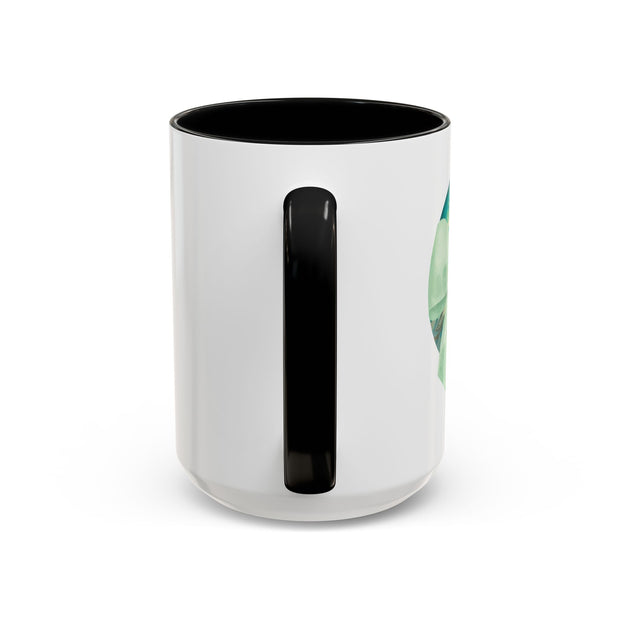 Green Planet Wrapped In A Bow Accent Coffee Mug