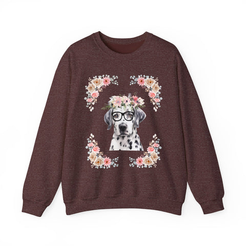 Geeky Goddess Dalmatian Unisex Crewneck Sweatshirt
