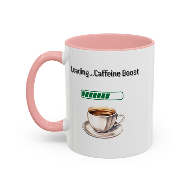 'Loading...Caffeine Boost' Accent Coffee Mug