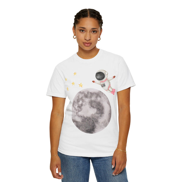 Astronaut Flying To The Moon Unisex T-Shirt