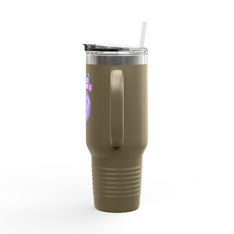 Astronaut Taking Off In Space Insulated Travel Mug, 40oz