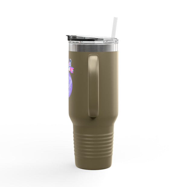 Astronaut Taking Off In Space Insulated Travel Mug, 40oz