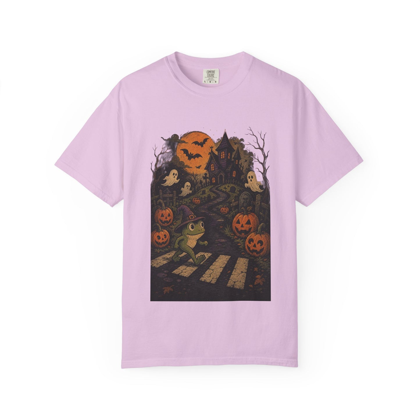 Haunted Frog Crossing T-shirt | Halloween Haunted House, Jack-o'-Lanterns