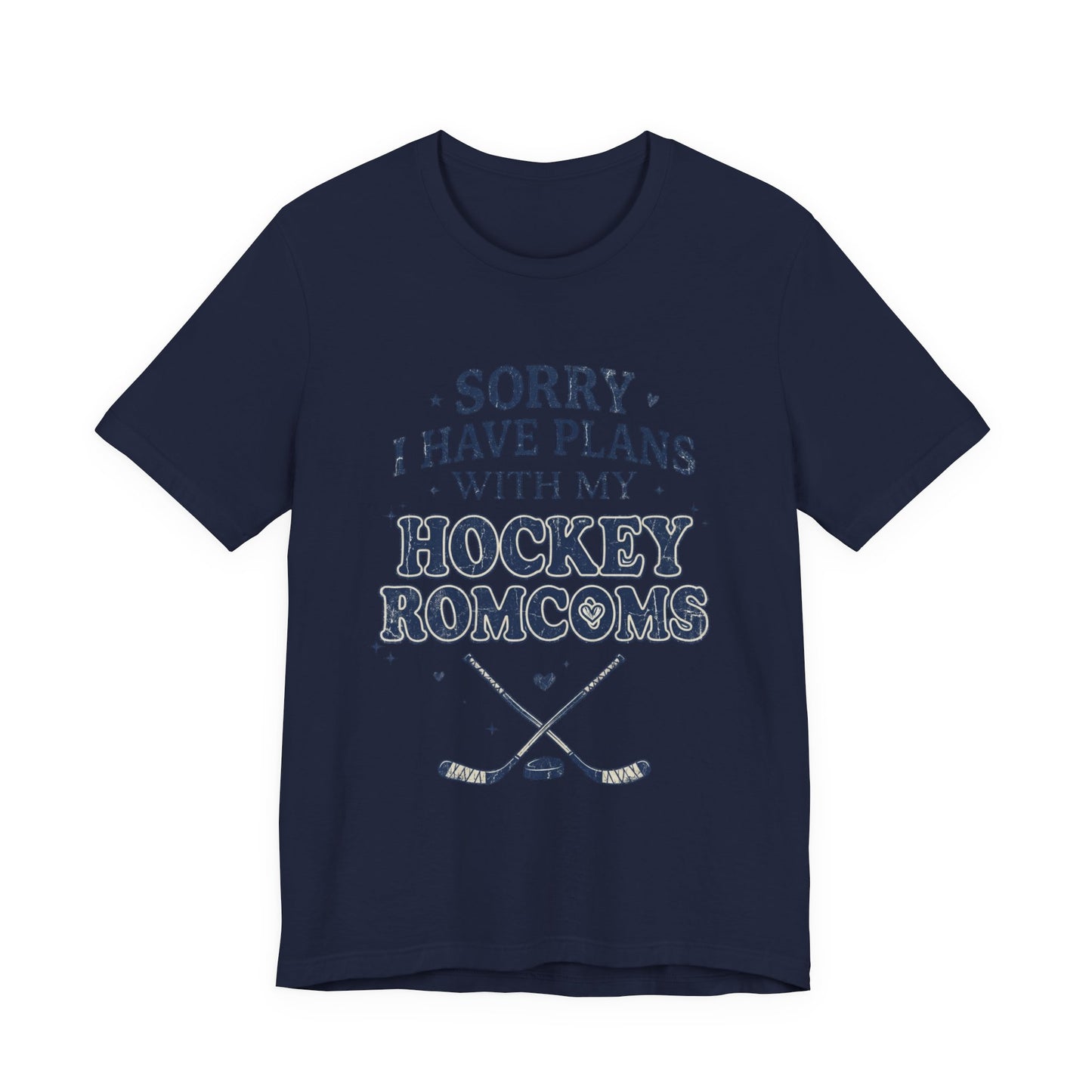 Sorry I Have Plans With My Hockey Romcoms Shirt, Hockey Romance Booktok Tee, Sports Romance Reader Sweatshirt