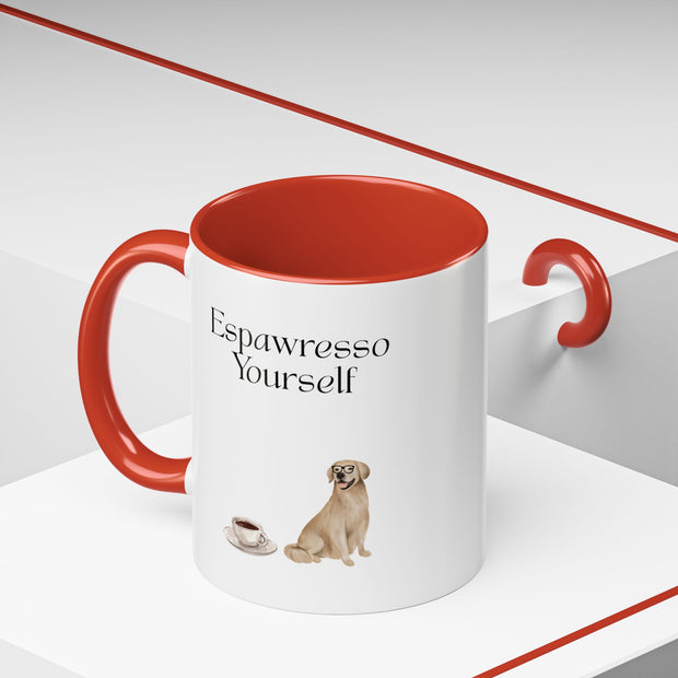 'Espawresso Yourself' Golden Retriever Accent Coffee Mug