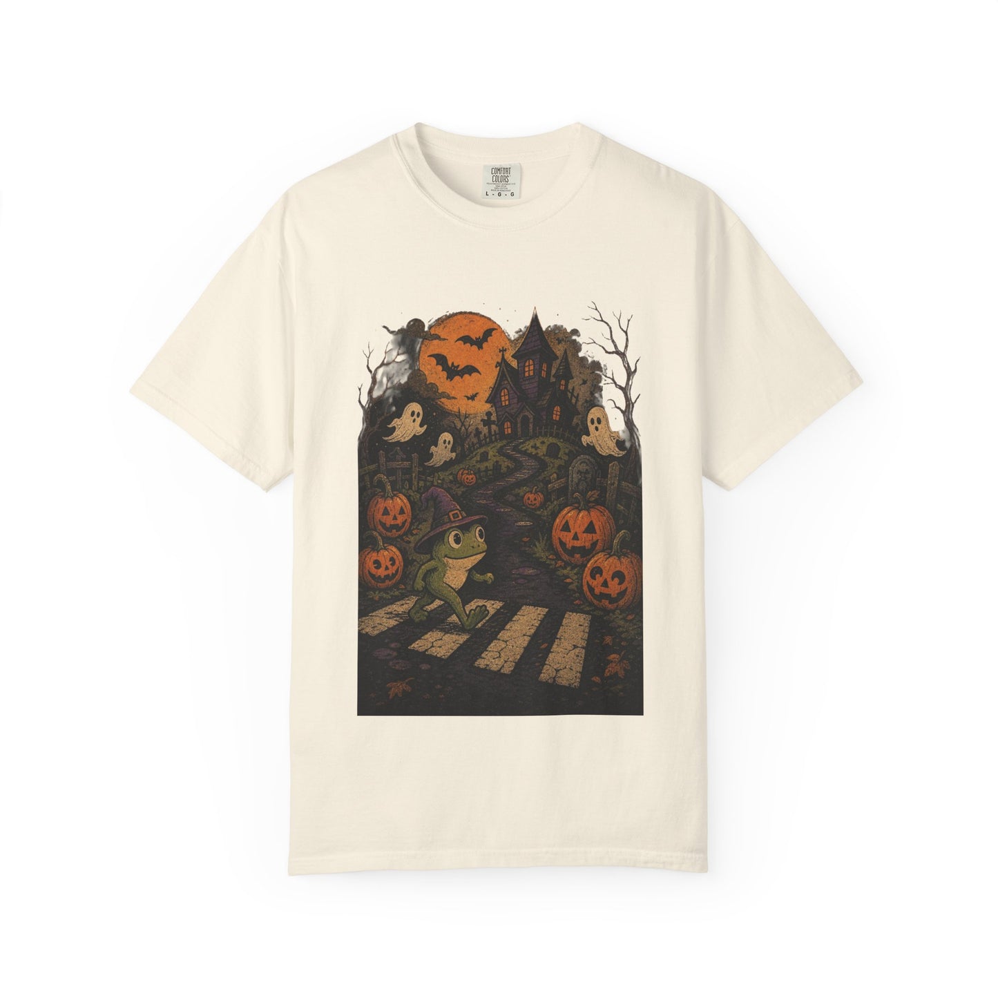 Haunted Frog Crossing T-shirt | Halloween Haunted House, Jack-o'-Lanterns