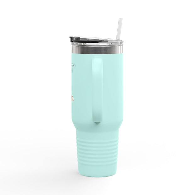 'Espawresso Yourself' French Bulldog Insulated Travel Mug, 40oz