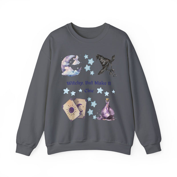 'Witchy, But Make It Cute' Unisex Crewneck Sweatshirt