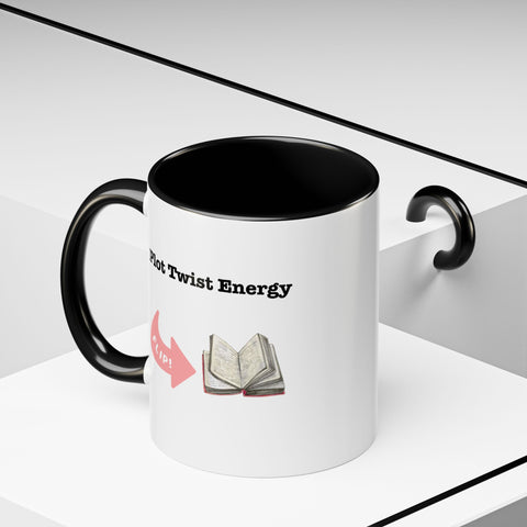 'Plot Twist Energy' Accent Coffee Mug