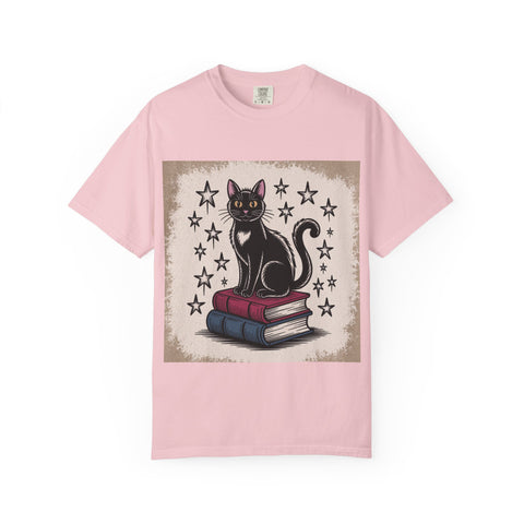 Cat and Book Lover's T-Shirt,