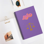 'Libra' Zodiac Spiral Notebook