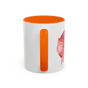 Pink/Yellow Planet Wrapped In A Bow Accent Coffee Mug