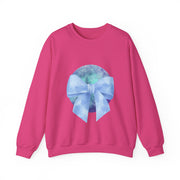 Blue/Green Planet Wrapped In A Bow Unisex Crewneck Sweatshirt