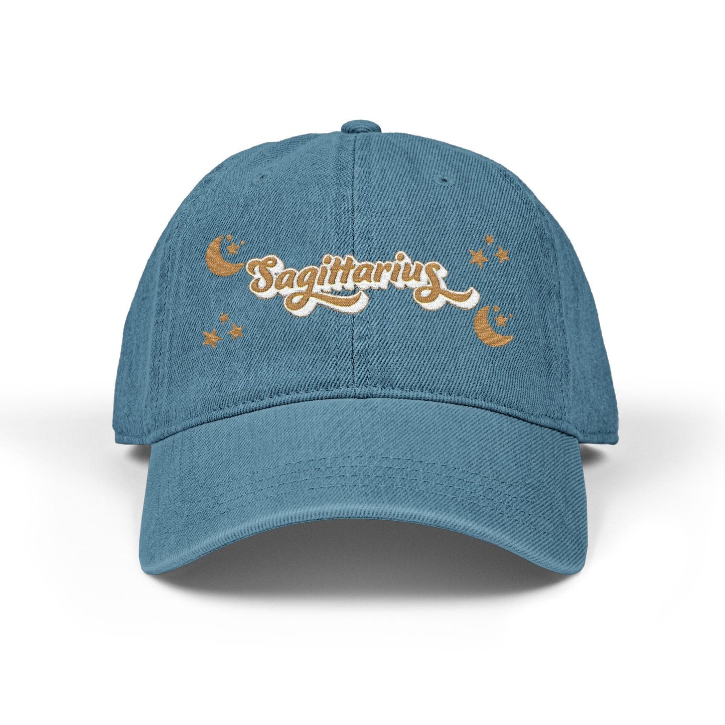 'Sagittarius' Denim Embroidered Cap
