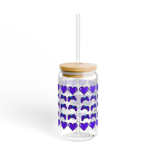 Let's Play Gamer Sipper Glass