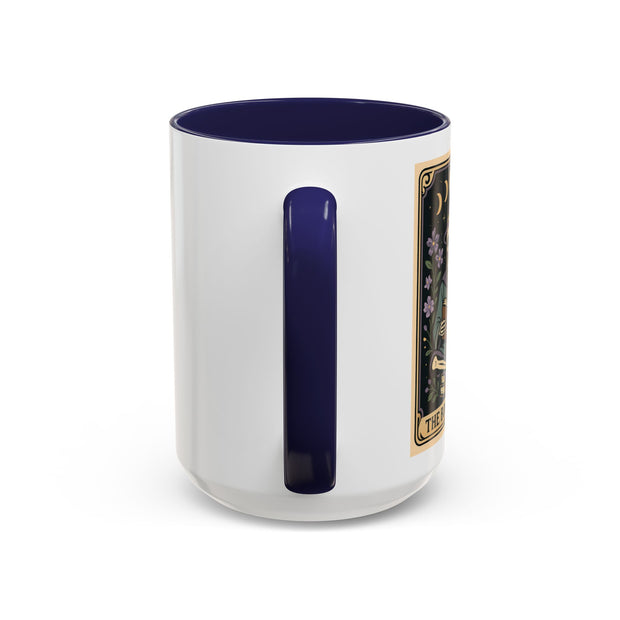 'The Bookworm' Tarot Card Accent Coffee Mug