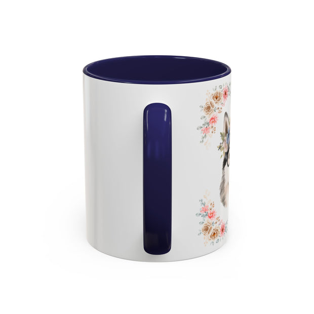 Geeky Goddess Siberian Husky Accent Coffee Mug