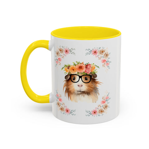 Geeky Goddess Guinea Pig Accent Coffee Mug