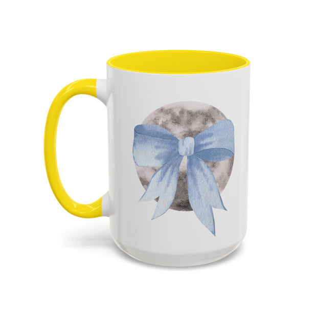 Moon Wrapped In A Bow Accent Coffee Mug