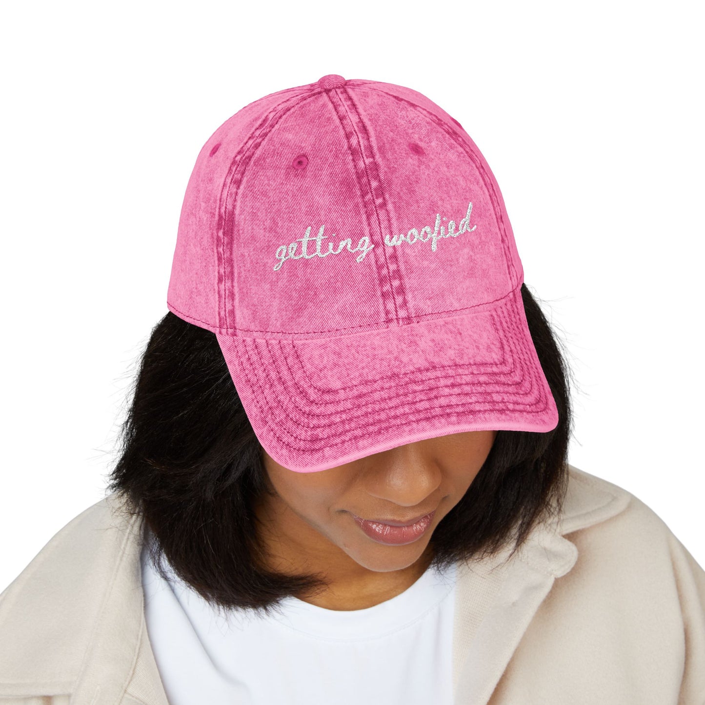 Getting Woofied Bachelorette Embroidered Hat Dog Bachelorette Hat Dog Themed Bach Party Hats Dog Lovers Wedding Shirts Dog Bridal Party Hats