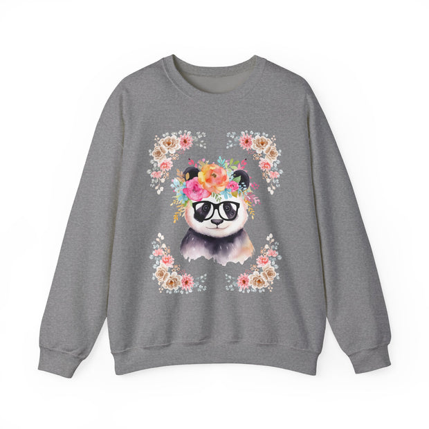 Geeky Goddess Panda Unisex Crewneck Sweatshirt