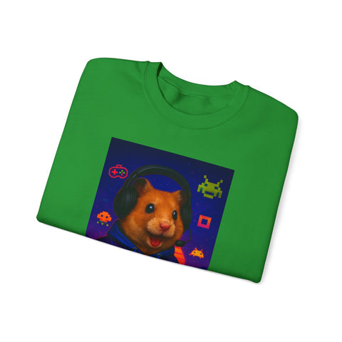 Gamer Guinea Pig Sweatshirt, Cute Animal Gift, Fun Video Game Apparel, Casual Wear, Unisex Crewneck