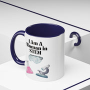 'I Am A Woman In STEM' Scientist Accent Coffee Mug