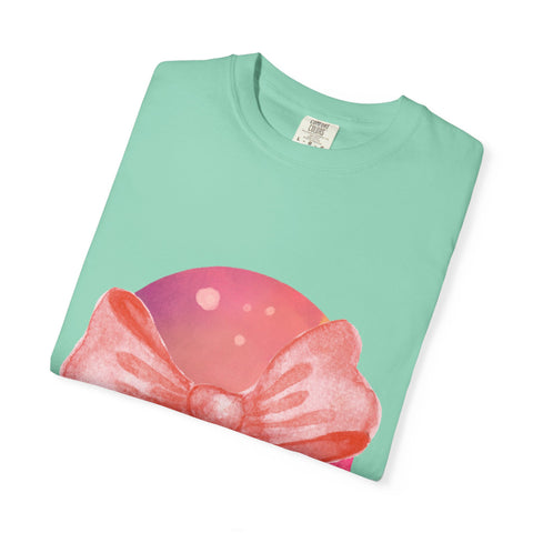 Pink/Yellow Planet Wrapped In Bow Unisex T-Shirt