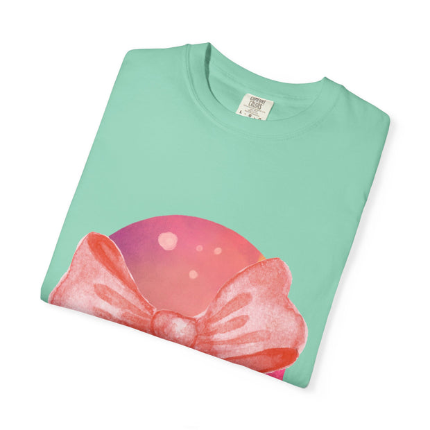 Pink/Yellow Planet Wrapped In Bow Unisex T-Shirt