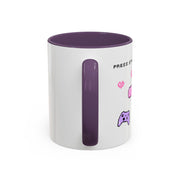'Press Start To Slay' Accent Coffee Mug
