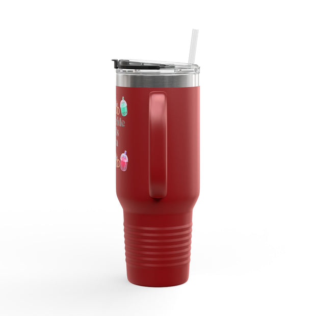 'This Bride Needs Boba' Insulated Travel Mug, 40oz