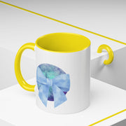 Blue/Green Planet Wrapped In A Bow Accent Coffee Mug