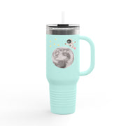 Astronaut Flying To The Moon Insulated Travel Mug, 40oz