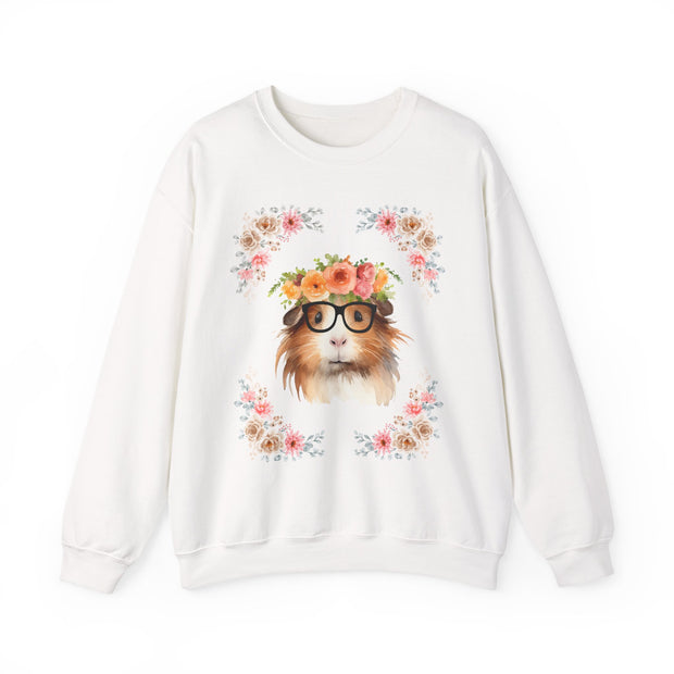 Geeky Goddess Guinea Pig Unisex Crewneck Sweatshirt