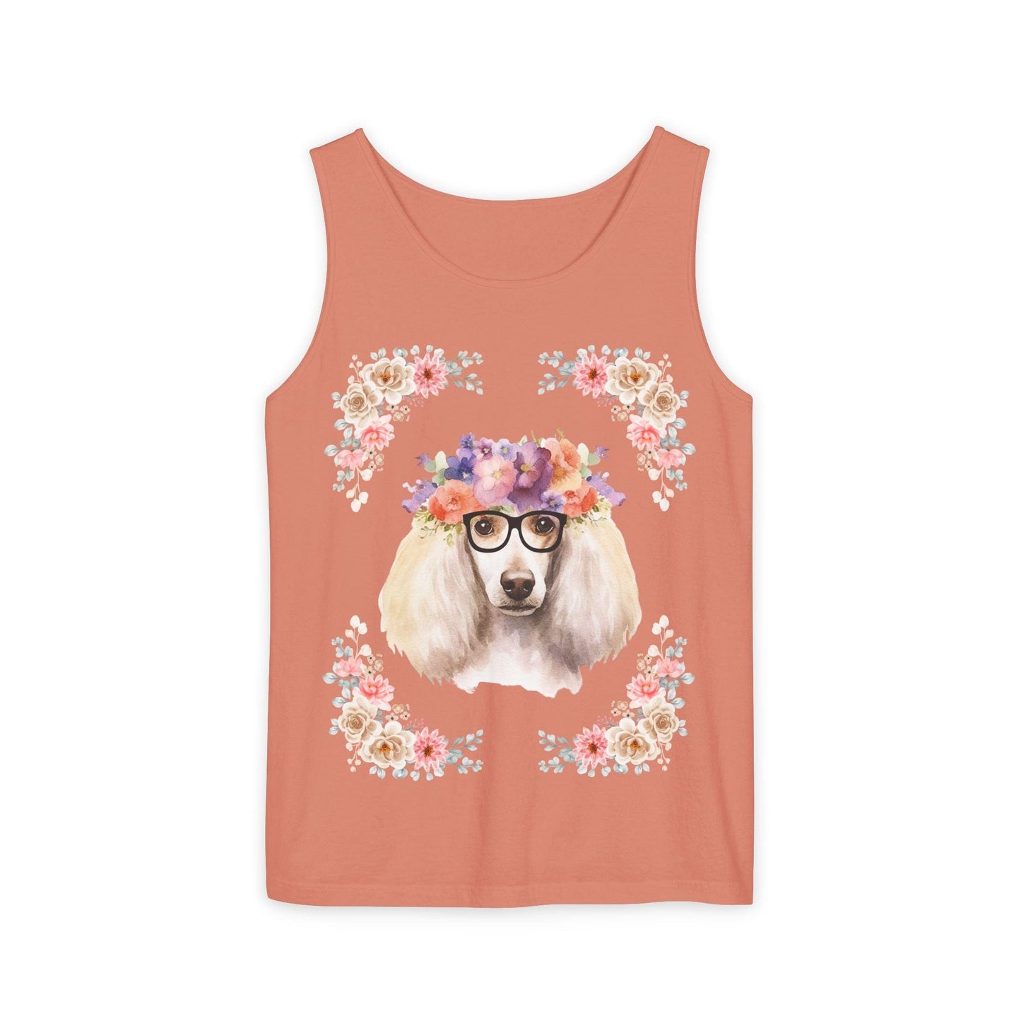 Geeky Goddess French Poodle Unisex Tank Top