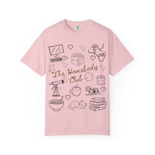 The Homebody Club T-Shirt | Cozy Vintage Style | Gift for Introverts | Home Lovers Tee | Cute Casual Wear | Relaxed Vibes Shirt