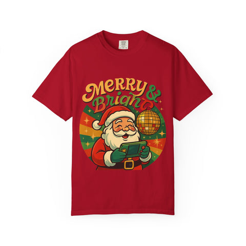 'Merry & Bright' Santa Unisex T-Shirt