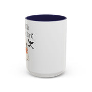 'You and Me Against The World' Accent Coffee Mug