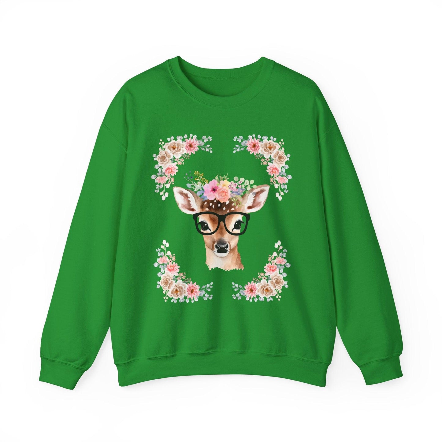 Geeky Goddess Deer Unisex Crewneck Sweatshirt