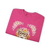 Geeky Goddess Golden Retriever Unisex Crewneck Sweatshirt