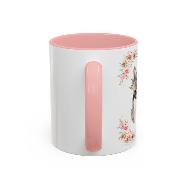 Geeky Goddess Siberian Husky Accent Coffee Mug