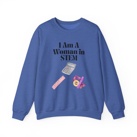 'I Am A Woman in STEM' Mathematics Unisex Crewneck Sweatshirt