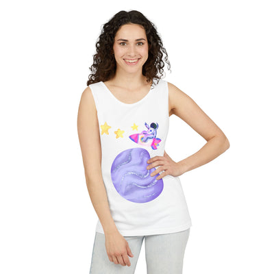 Astronaut Taking Off In Space Unisex Tank Top
