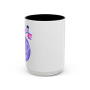 Astronaut Taking Off In Space Accent Coffee Mug